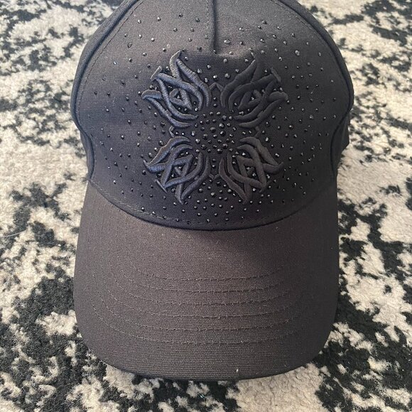 AUTHENTIC AMIRI MA QUAD CRYSTAL CANVAS HAT - Picture 3 of 6